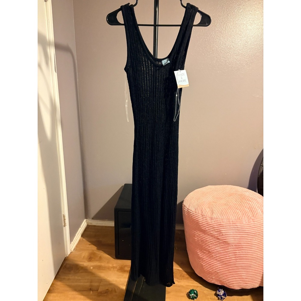 Shade & Shore Black‎ Maxi Swimsuit Cover Sz S - NWT